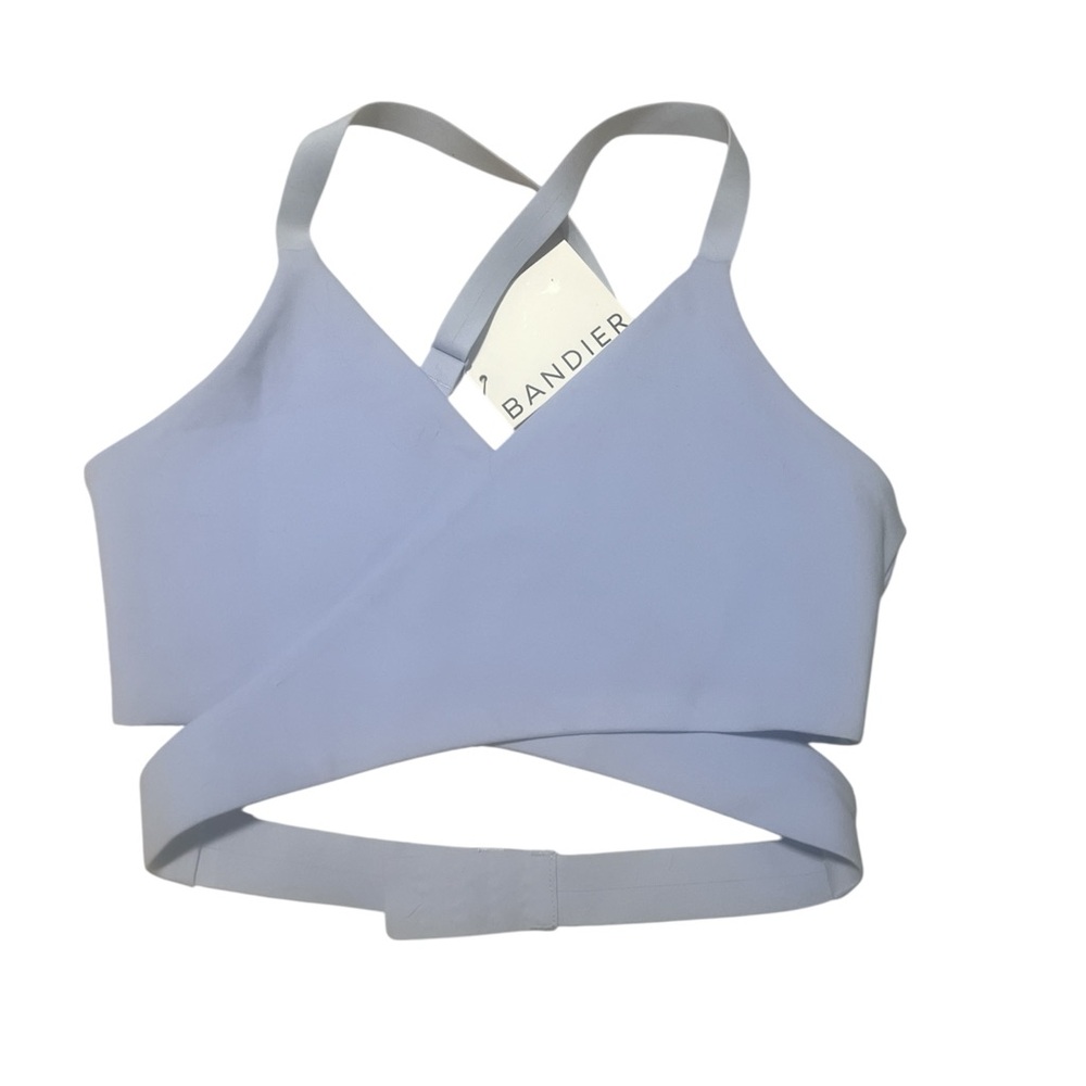 Bandier Women's Blue Cross-Back Sports Bra